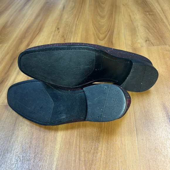 Couture 1910 Men's Red Sparkle Slip-On Fashion Shoes - Picture 10 of 11